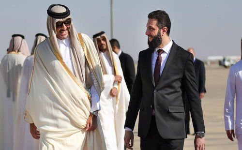 কাতারের আমির শেখ তামিম বিন হামাদ আল থানি সিরিয়া সফরে, প্রথম আরব নেতা হিসেবে