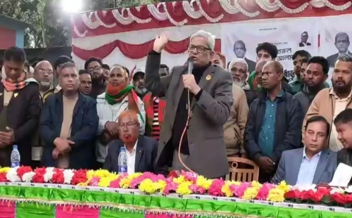 ঠাকুরগাঁওয়ে ফখরুলের নির্বাচনী হুঙ্কার: ‘স্বাধীনতাবিরোধীদের হাতে দেশ নিরাপদ নয়, ১১১ বার জেল খেটেছি জনগণের জন্য’