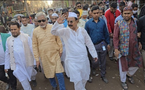 ঢাকা-৩ আসনে গয়েশ্বর চন্দ্র রায়ের গণসংযোগ: ভোটাধিকার রক্ষায় ১২ ফেব্রুয়ারি বিপ্লবের ডাক