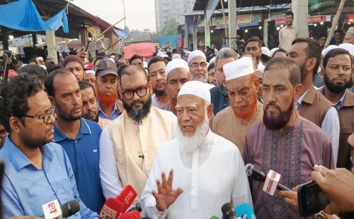 বাজার অস্থিরতার জন্য সিন্ডিকেট দায়ী: মিরপুর শাহ আলী বাজারে ডা. শফিকুর রহমান