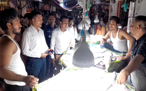 যশোরে ভারতীয় ইলিশকে দেশীয় বলে বিক্রি, আড়তদারকে জরিমানা