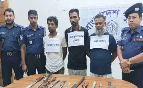 নারায়ণগঞ্জে ‘ডাকাত সর্দার’ চোক্কাসহ গ্রেপ্তার ৩